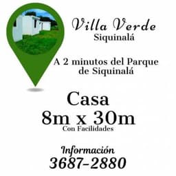 Invierta en Siquinala, a 2 minutos del Parque