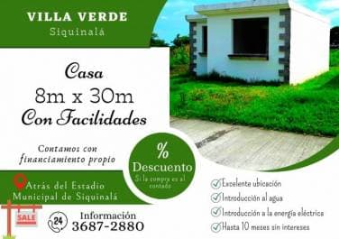 Casas en venta atrás del Estadio de Siquinala — foto 1