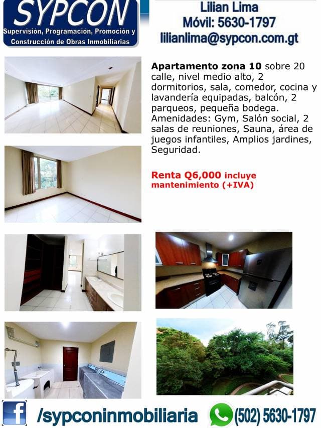 Apartamento zona 10 Acueducto 20 calle — foto 1