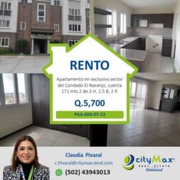 ALQUILO/RENTO Casa tipo Apartamento En Condado El Naranjo.