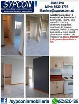 Apartamento zona 13 Avenida las Américas