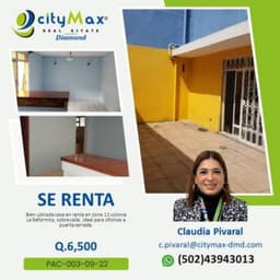 SE RENTA CASA IDEAL PARA OFICINA EN ZONA 12.