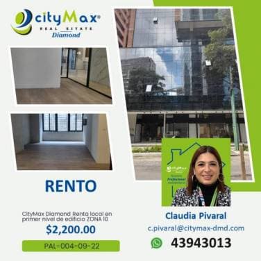 SE RENTA LOCAL COMERCIAL EN ZONA 10 — foto 1