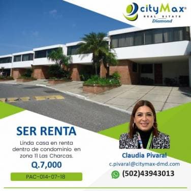 SE RENTA CASA EN LAS CHARCAS ZONA 11 — foto 1