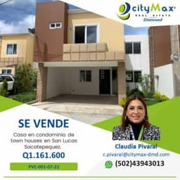 SE VENDE CASA EN SAN LUCAS SACATEPEQUEZ