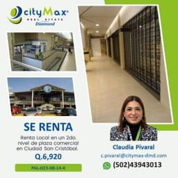 SE RENTA LOCAL COMERCIAL EN CIUDAD SAN CRISTOBAL