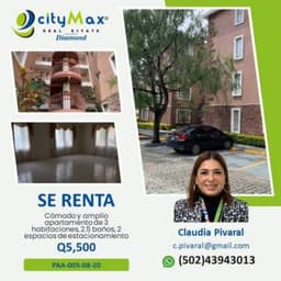 SE RENTA APARTAMENTO EN ZONA 13, INCLUYE MANTENIMIENTO