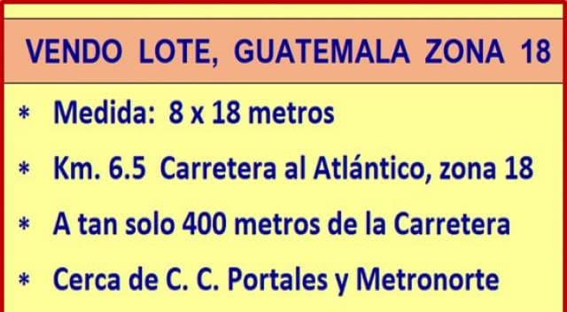 Venta terreno zona 18 — foto 2