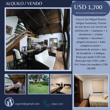 Casa en San Miguel Dueñas Antigua Guatemala