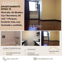 Apartamento zona 13 cercano a Avenida las Americas