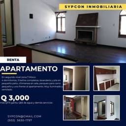 Apartamento zona 7 Mixco Paraiso