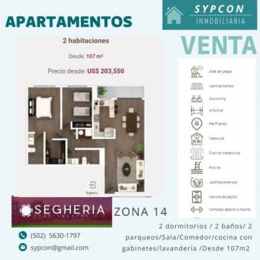 Apartamento zona 14 nuevos — foto 1