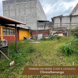 VENDO TERRENO EN EL CENTRO DE CHIMALTENANGO,IDEAL PARA NEGOCIO