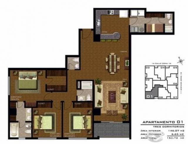 APARTAMENTO ZONA 10 DE LUJO — foto 3