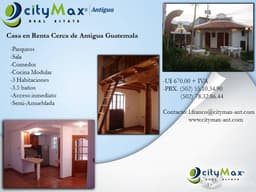 Casa en Condominio Residencial Antigua Guatemala