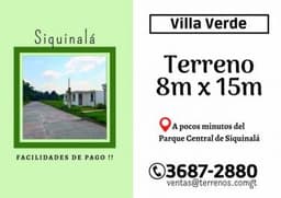 Invierta en su Futuro y compre un terreno en Siquinala